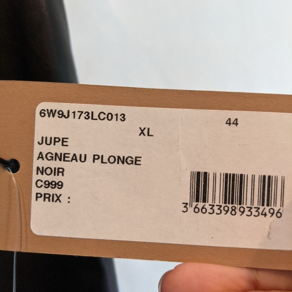 Alaia Leather Maxi skirt size XL (44) BNWT - Picture 10 of 11